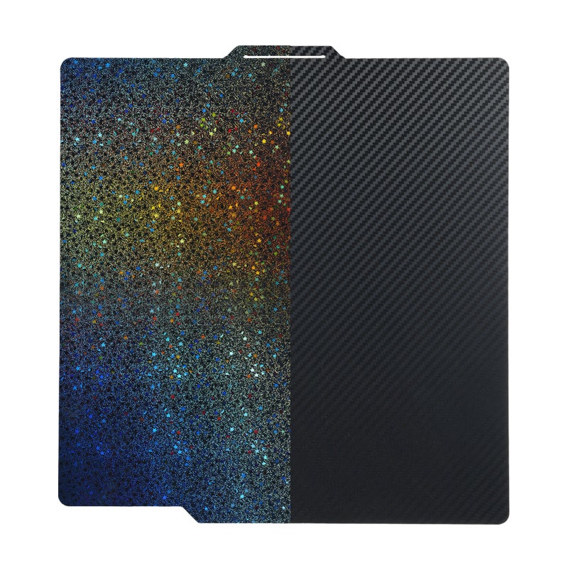 PET+PEY Build Plate Sheet 257x257mm Spring Steel Plate Double-Sided Smooth with Starry Sky Pattern Flexible Hotbed Sticker Removable Build Surface Platform Compatible with Bambu Lab X1/X1C/P1P/P1S/A1 - Image 1