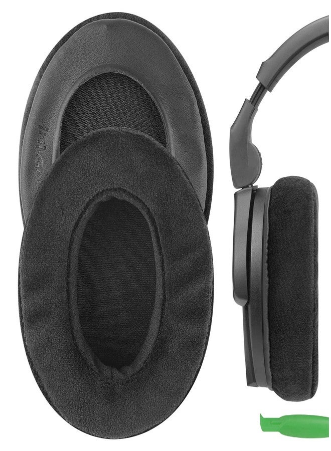 Geekria Comfort Velour Replacement Ear Pads for Sennheiser PC350, HD280 PRO, HD580, Urbanite XL Headphones Ear Cushions, Repair Parts (Black) - Image 1