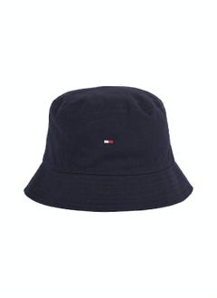 TOMMY HILFIGER Men's Flag Embroidery Cotton Bucket Hat - Cotton, Blue  - Image 2