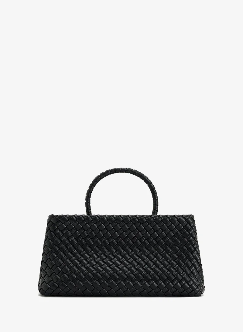 Jw Pei Black Elora Woven Mini Bag for Women | Best Price UAE