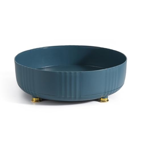 House of Quirk Plastic Non Skid Turntable Lazy Susan Table Mount Cabinet Organizer 2 Tier 360 Degree Rotating Floating Shelves Spice Rack - Image 4