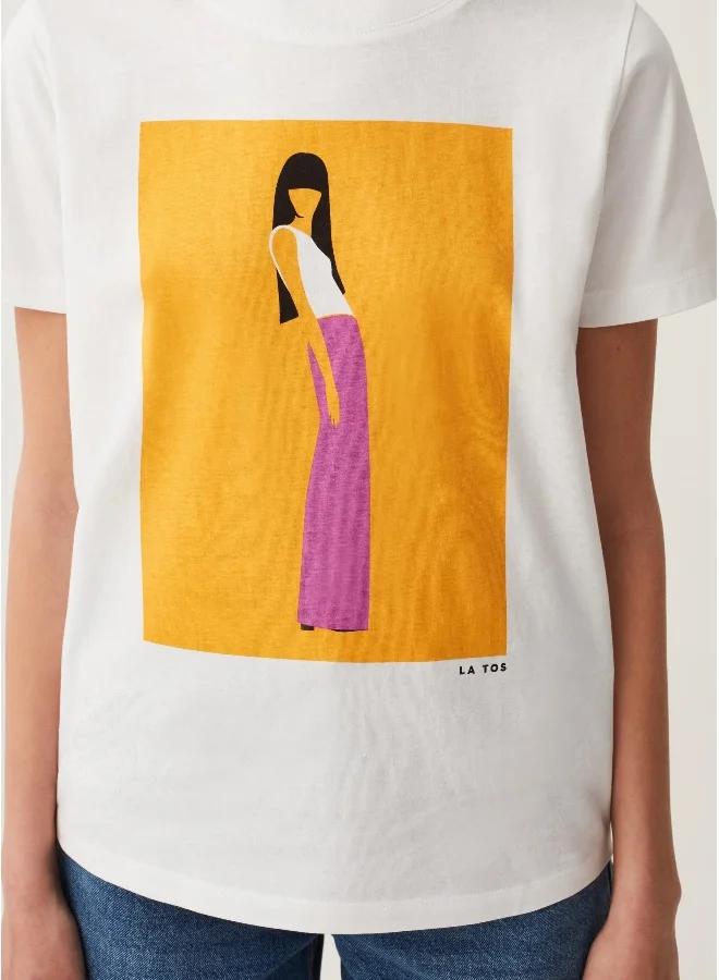 Ovs Ovs Immaterial Girls La Tos Print T-Shirt
