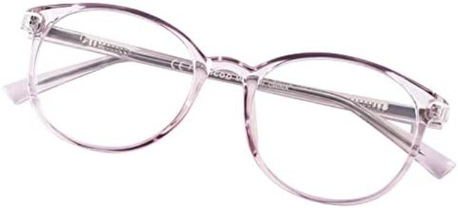 FONHCOO Stylish Blue Light Glasses Women Men Eyeglasses, TR90 Fashion Round Transparent Eye Glasses - Image 3