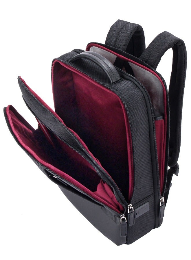 pierre cardin Professional Travel Laptop Backpack, Extensible Business Bag, Water Resistant College Backpack  - Image 3