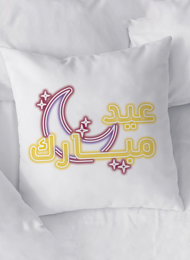 LOWHA Polyester Pillowcase Cushion Cover with Eid Mubarak Design - Image 1