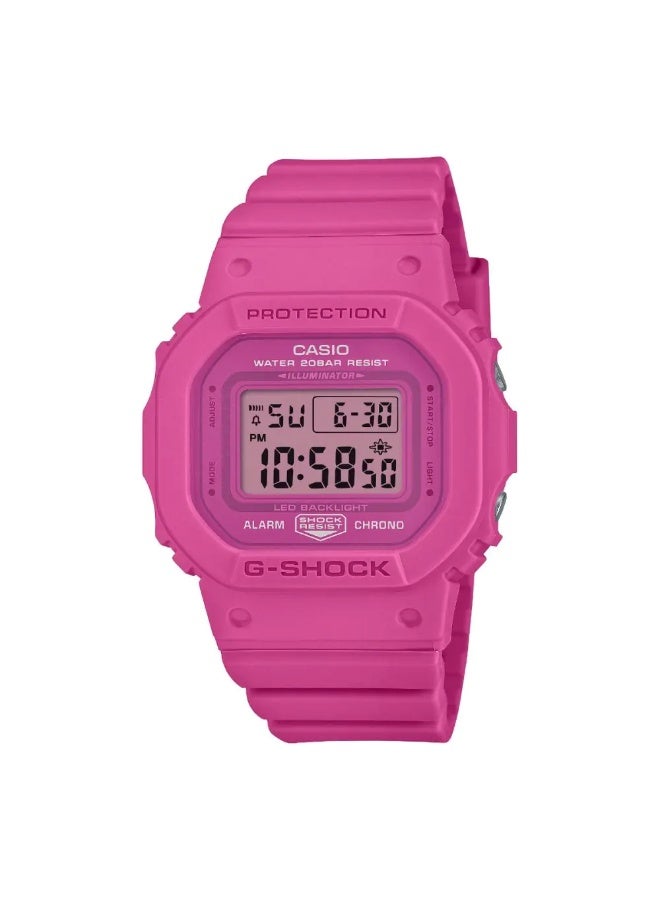 جي شوك ساعة رقمية نسائية بشريط وردي - GMD-S5610PK-4DR - Image 1
