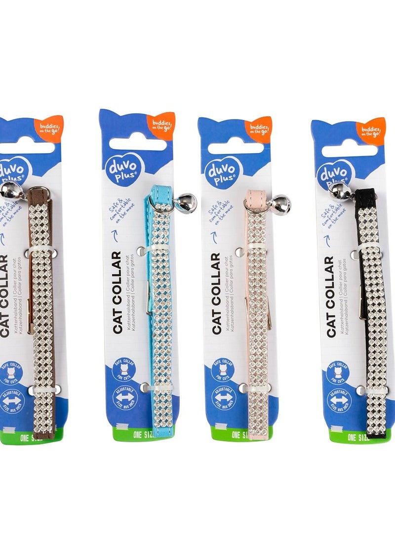 duvo Plus 4Pc Cat Collar Bling Bling Mixed Colors - Image 1
