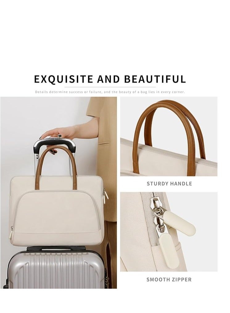 Laptop Bag for Women,14-15.6 Inch Shoulder Bag, Waterproof Laptop Sleeve Case Business Office Work Bag, Briefcase Computer Tote Bag Laptop Carrier  - Image 4