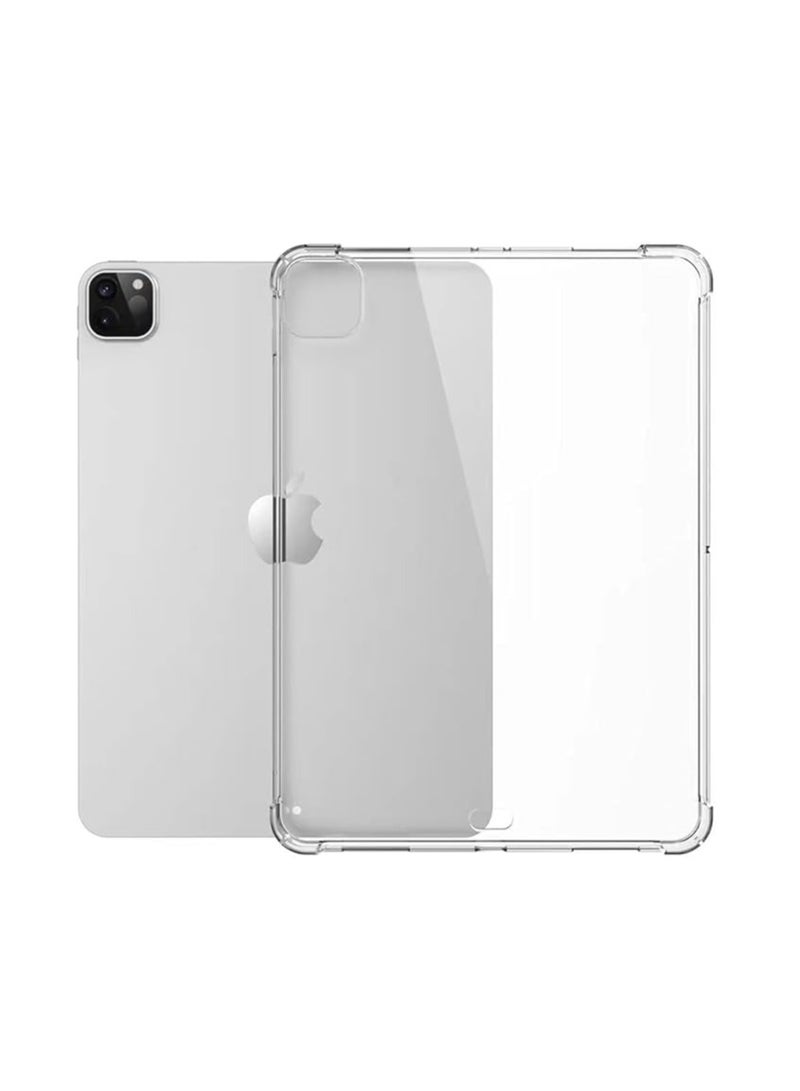 حافظة iPad Pro 11 بوصة جديدة 2022 (الجيل الرابع) / 2021 (الجيل الثالث) / 2020 (الجيل الثاني)، حافظة حماية جانبية من السيليكون والمطاط الشفاف، شفافة  - Image 5