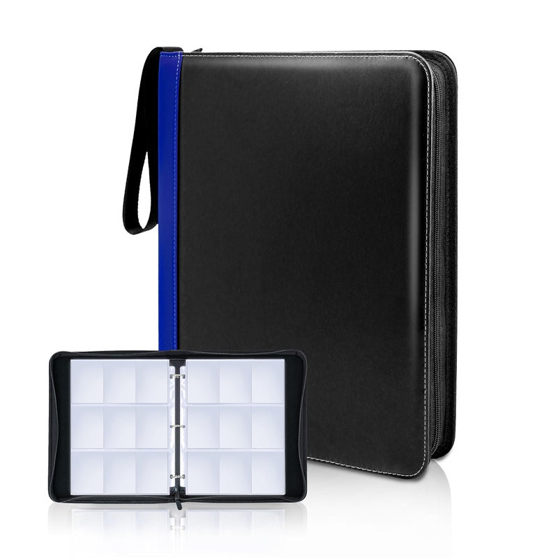 CLOVERCAT CLOVERCAT 9 Pocket Waterproof Trading Card Binder Trading Album Display Holder Expandable 720 Double Sided Pocket Album Compatible with Gaming Cards Yugioh MTG and Other TCG 