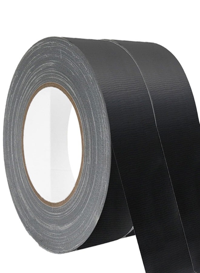 WELSTIK Non-Reflective Black Gaffers Tape 2 inch x 30 Yards, Black Duct Tape 2 Pack, Matte Surface, Easy Tear, Temporary Fixation, Water Resistant - Image 1