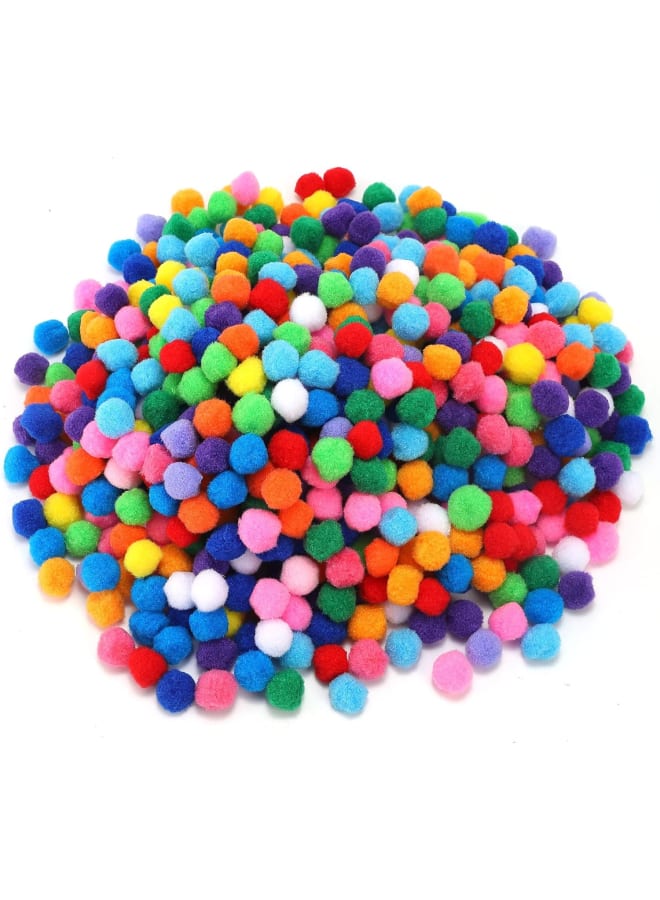 700 Pieces 1 Inch Assorted Pompoms Multicolor Arts and Crafts Pom Poms Balls for Hobby Supplies and Creative Craft DIY Material - Image 1