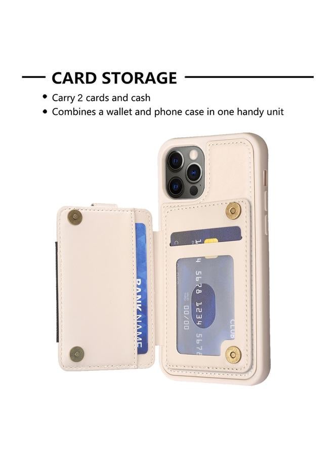 Zaboon Case For iPhone 12 / 12 Pro BF27 Metal Ring Card Bag Holder Phone Case - Image 4