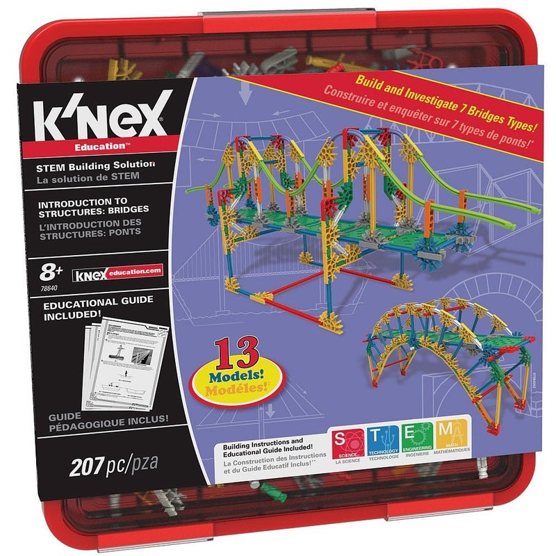 Basic Fun K’NEX Education – Intro to Structures: Bridges Set – 207 Pieces – For Grades 3-5 Construction Education Toy - Image 2