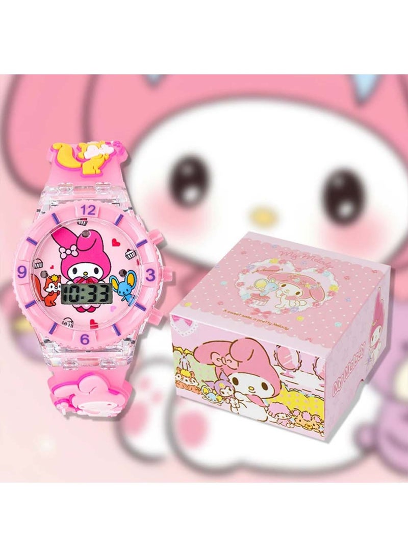 Haoyou 3 Pcs Kids Watches,Flashing Light-Up Dial, Digital Time Display, Adjustable Strap, Fun Character Design, Perfectfor Boys & Girls - Image 2