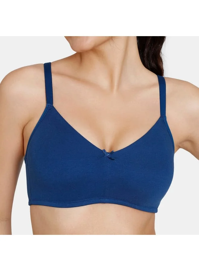 zivame Zivame Solid Bra with Hook and Eye Closure