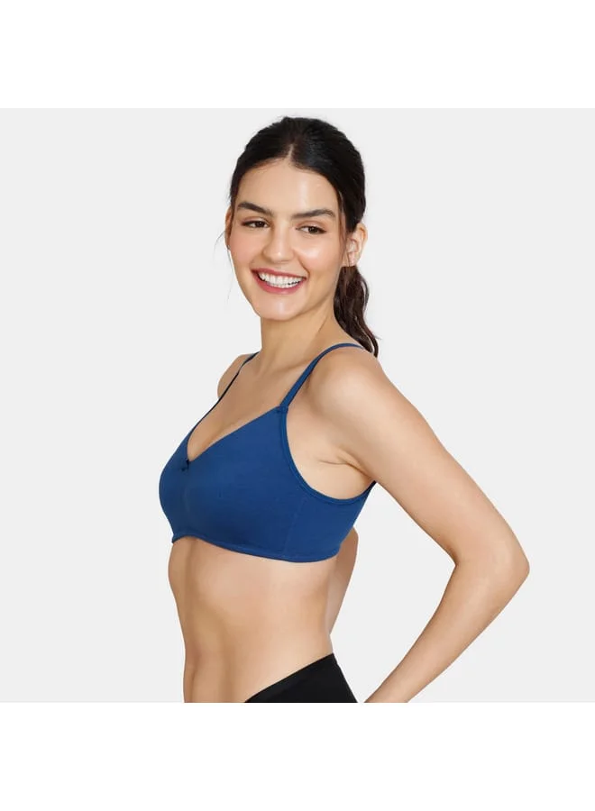 zivame Zivame Solid Bra with Hook and Eye Closure