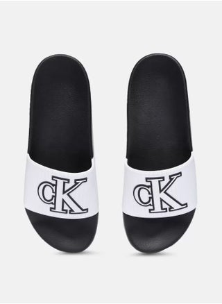 Calvin Klein Men's Black and White Logo Slipper - 42 EUR - Standard Size - pzsku/Z2A596574B9346FDB926BZ/45/1744025187/2a94c5e2-1848-47af-84b3-807258da9268