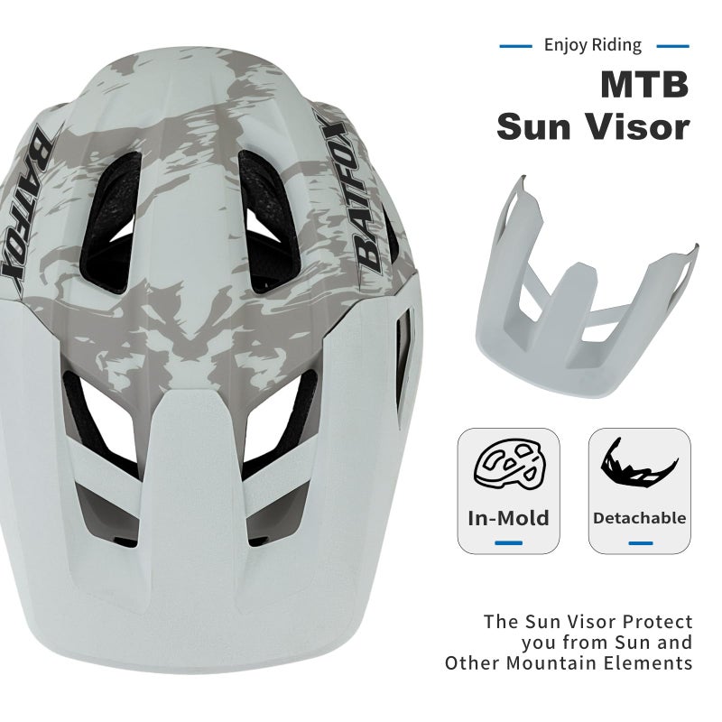 BATFOX Bike Helmet for Adult Men & Women - Adjustable Mountain & MTB & Road Bicycle Helmet (54-61cm) with Ultra-Light Ventilation - Image 5