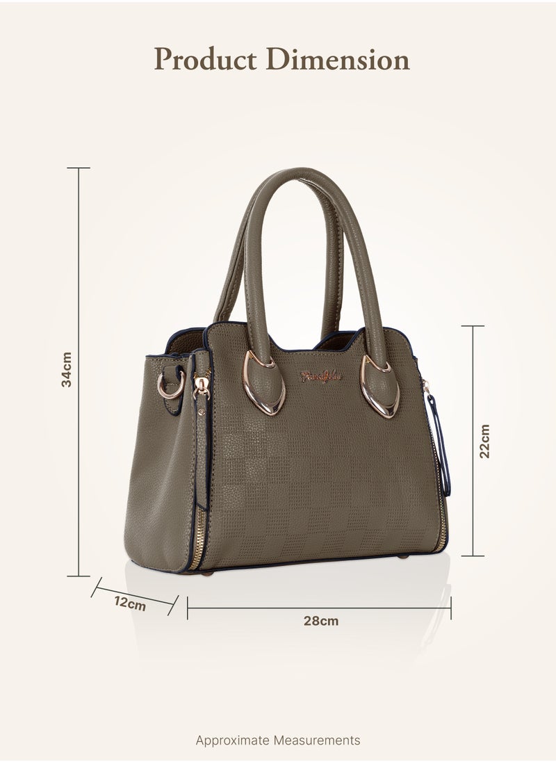 PARAJOHN Fashionable Ladies Top handle Bags Handbags for women Shoulder Crossbody Bag Khaki  - Image 5