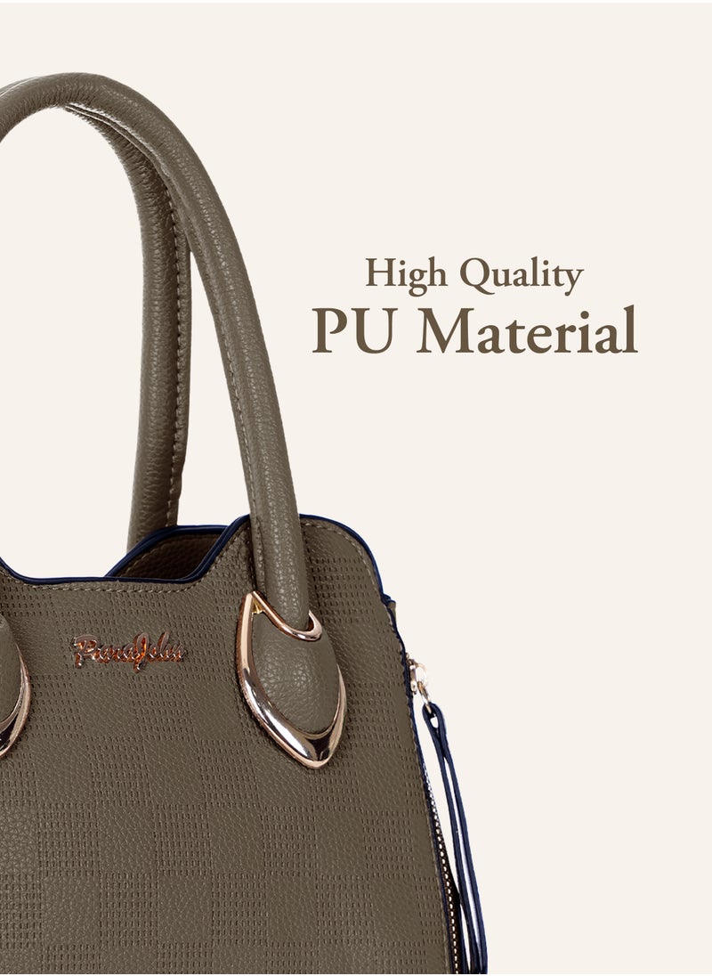 PARAJOHN Fashionable Ladies Top handle Bags Handbags for women Shoulder Crossbody Bag Khaki  - Image 3