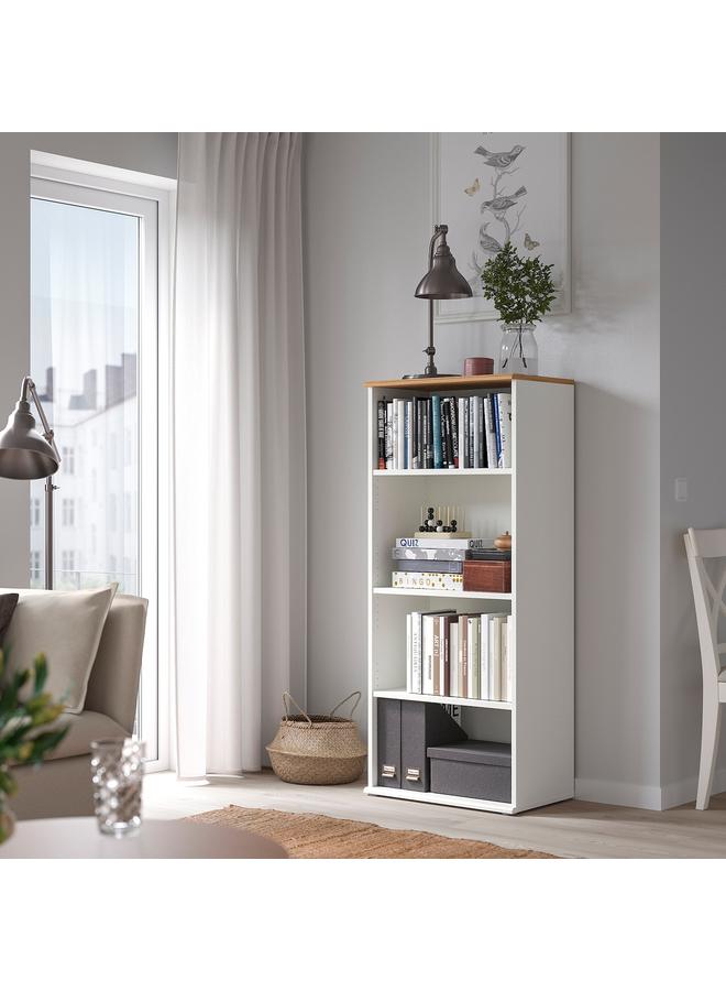 Zaboon Bookcase, White, 60X140 Cm - Image 2