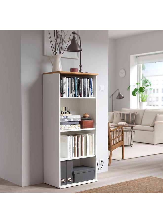Zaboon Bookcase, White, 60X140 Cm - Image 3