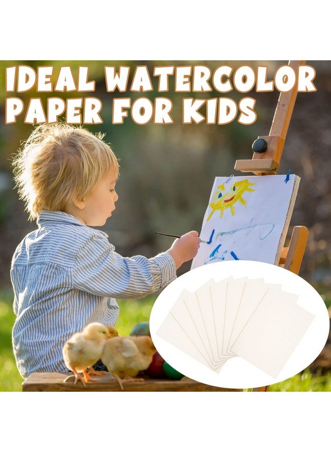 تاوباري مجموعة من 300 ورقة من ورق الرسم بالألوان المائية من TaoBary، عبوة من ورق الطباعة الباردة الأبيض، وزن 110 رطل، وزن 230 جرام لكل متر مربع، لوحة ورق الرسم بالألوان المائية للرسامين المبتدئين والبالغين (5 × 7 بوصة) - Image 4