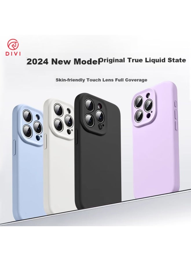 Divi Divi Official Liquid Silicone Phone Case For Iphone 14, Skin-friendly, Full Coverage, Ultra-thin, Anti-drop, Anti-scratch, Blue, For Men And Women - Image 4
