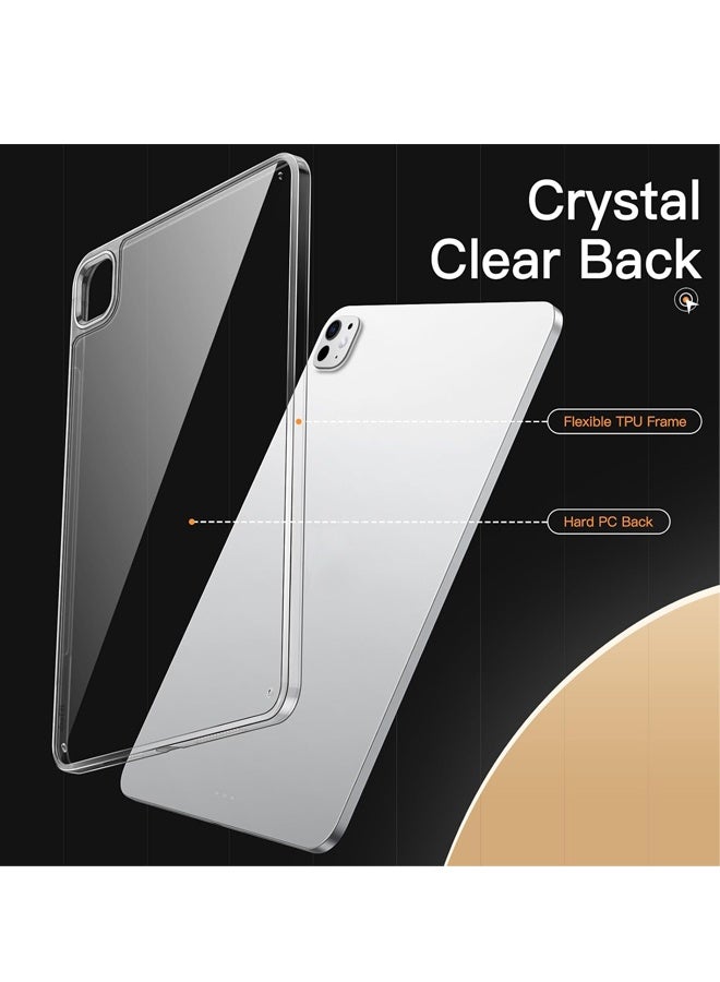 Clear Case for iPad Pro 11-Inch M5/M4 2025/2024 (6th/5th Generation), Anti-Yellowing Transparent Shockproof Slim Tablet Back Cover with Hard PC Back and Soft TPU Bumper - Image 2