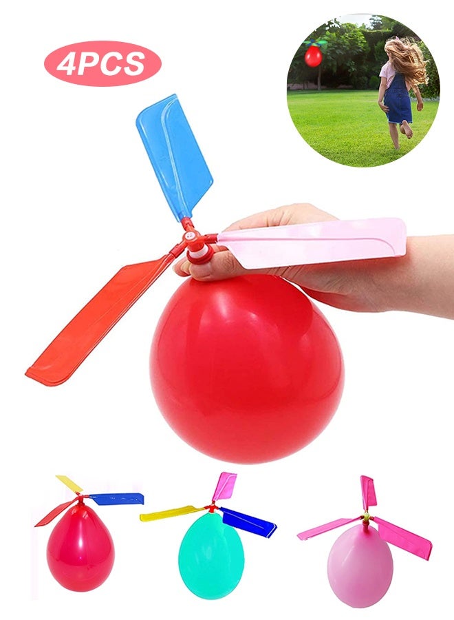 Organizer Kids Toy Balloon Helicopter (4 pack) Children's Day Gift Party Favor birthday! Flying Toys for Boys and Girls - Outdoor Sport Toy for 7 8 9 10 Year Old - Image 1