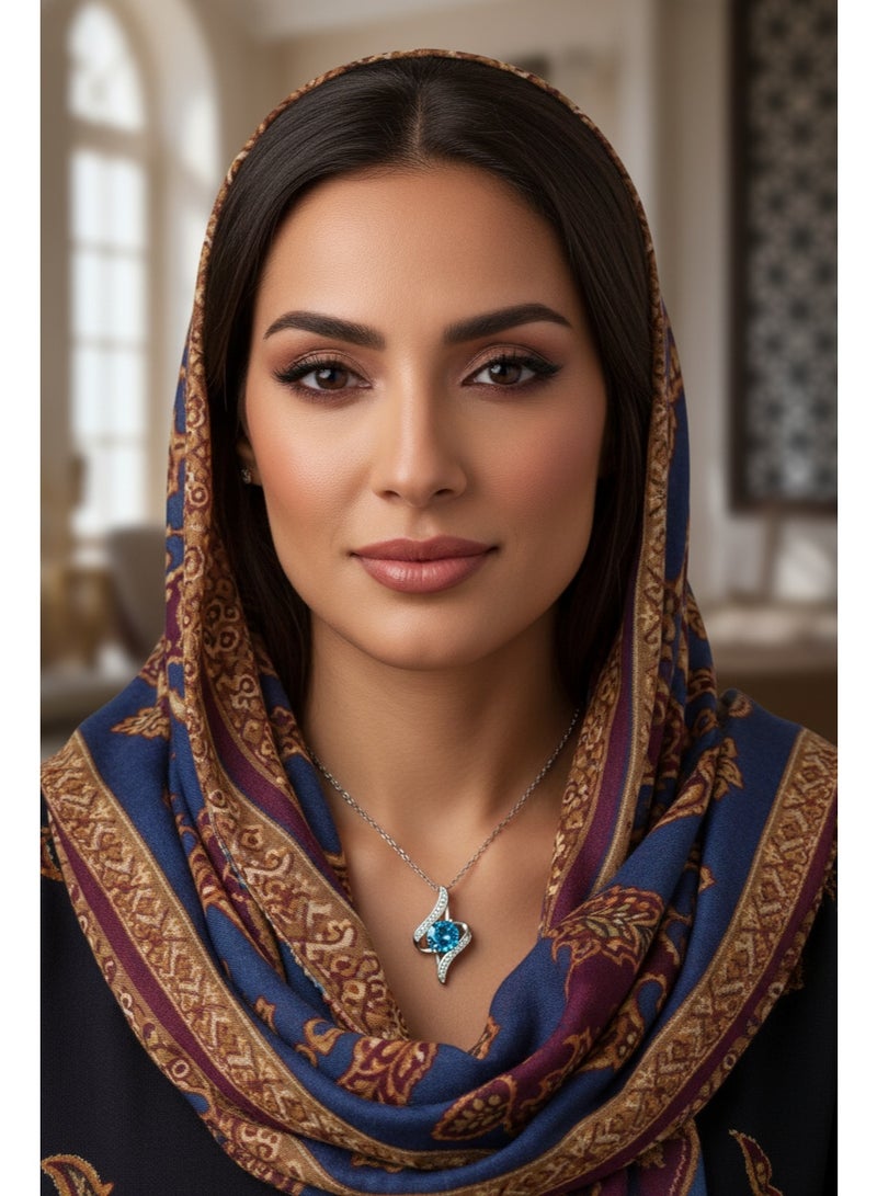 سنسيب قلادة سواروفسكي إليمنتس من الفضة الإسترلينية عيار 925 للنساء هدية مجوهرات مع صندوق هدايا - Image 3