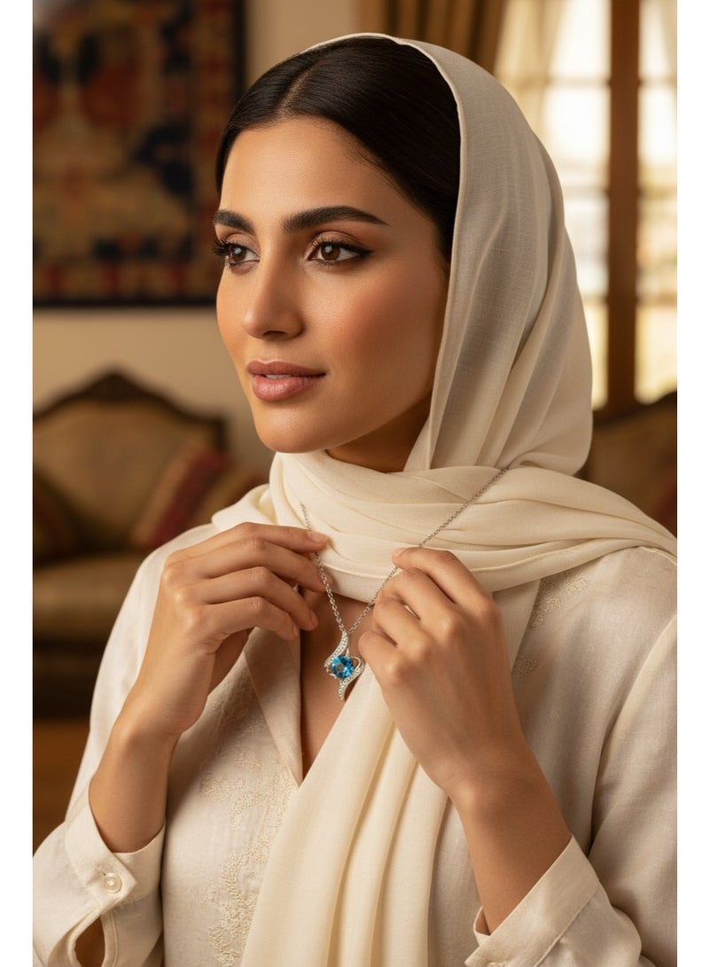 سنسيب قلادة سواروفسكي إليمنتس من الفضة الإسترلينية عيار 925 للنساء هدية مجوهرات مع صندوق هدايا - Image 4