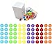 Witlans 60pcs Chinese Checker Game Replacement Balls6 Solid Color 14mm Acrylic Marbles for Marble Run Aggravation Traditional Games - Image 3