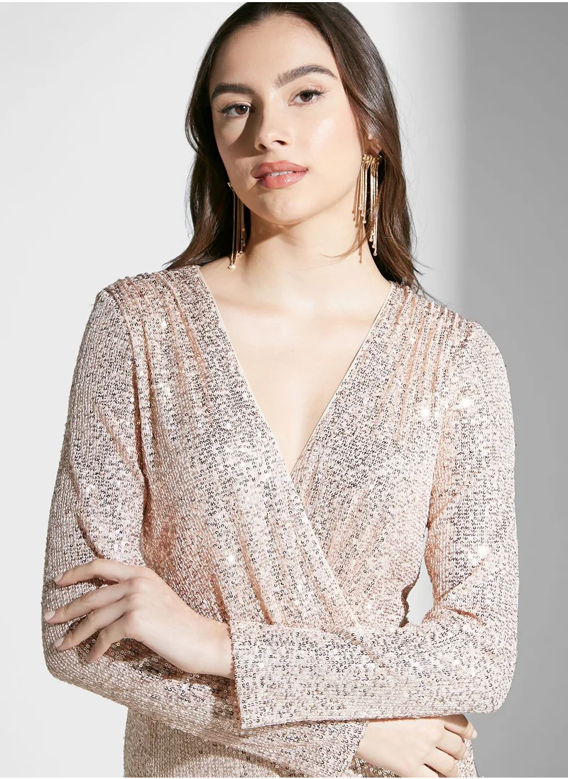 Little Mistress V - Neck High Waist Jumpsuit