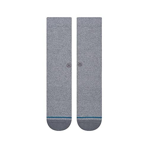 Stance Men's Icon Crew Socks, Gray, Medium - Image 2