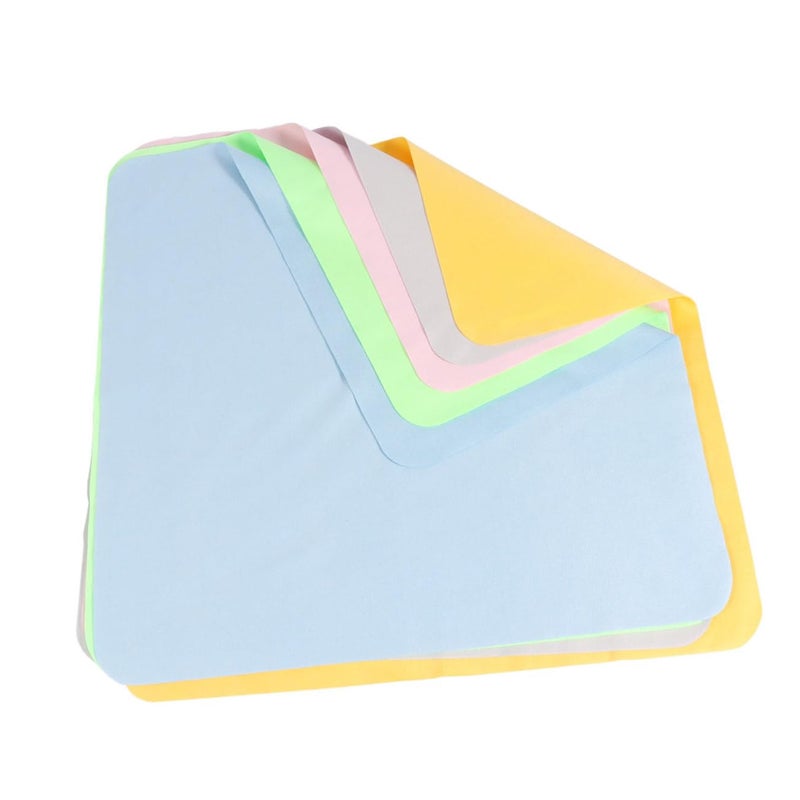 5 Pack Microfiber Cleaning Cloths Grey for Phone Screen Computer Lens Soft Reusable - Image 2