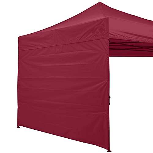 ABCCANOPY Instant Canopy SunWall 10x10 FT, 1 Pack Sidewall Only, No Frame or Top, Burgundy - Image 1