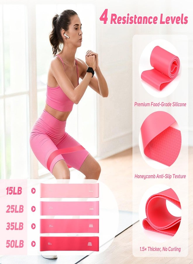 ASTEN Home Pilates Kit for Women: Pilates Equipment Pilates Ring and Ball Set with Resistance Bands, Core Slider, Foam Roller, Pilates Essentials Kit for Beginner Home Workout, Compact Toning Fitness, Pink - Image 3