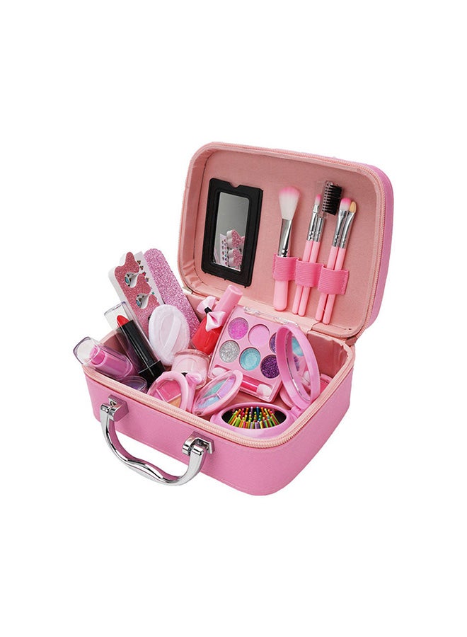 Makeup Kit With Storage Case Pink Color Portable, Durable And Washable - Image 1