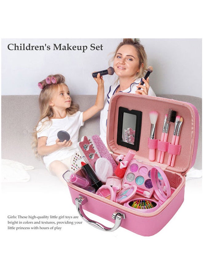 Makeup Kit With Storage Case Pink Color Portable, Durable And Washable - Image 5