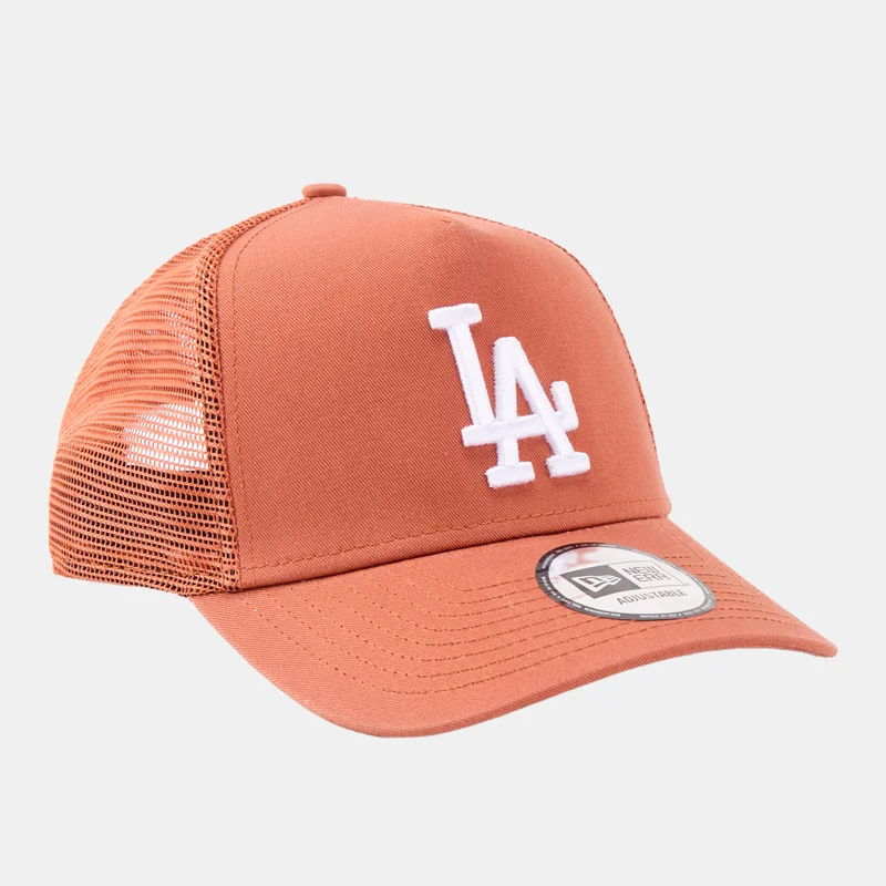 New Era Brown Men's MLB Los Angeles Dodgers League Essential Trucker Cap for Men | Best Price UAE