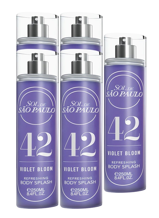 اس او ال 5 قطع معطر جسم منعش برائحة زهرة البنفسج من دي ساو باولو 42 250 مل - Image 1