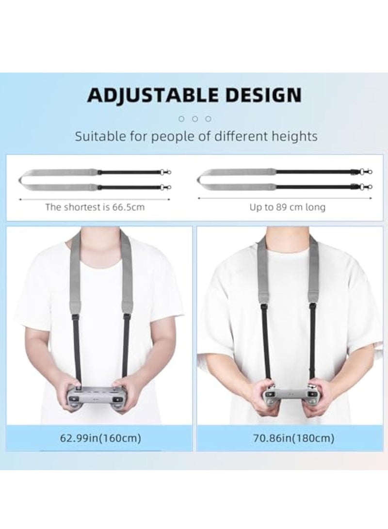 KASTWAVE RC 2 Lanyard, Neck Strap for DJI RC 2 / RC/RC Pro, Soft Leather PU Lanyard, Portable Lanyard Remote Control Neck Strap, for DJI Mini 4 Pro/Mini 3 Pro/AIR 3/Mini 2 SE/Mavic 3 Pro/Classic/AIR 2S - Image 2