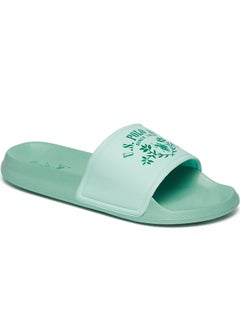 U.S. Polo Assn. Women's Green Signature Slides – Effortless Style Meets Ultimate Relaxation!  - Image 3