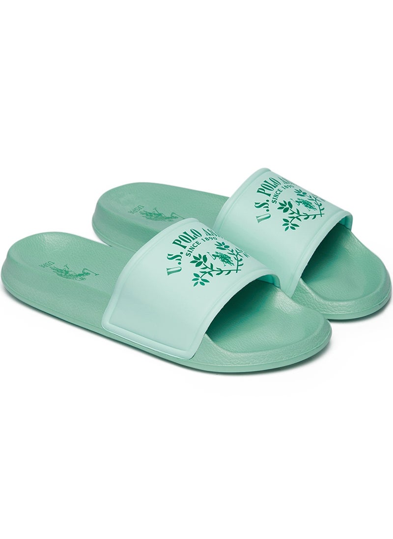 Women's Green Signature Slides – Effortless Style Meets Ultimate Relaxation!