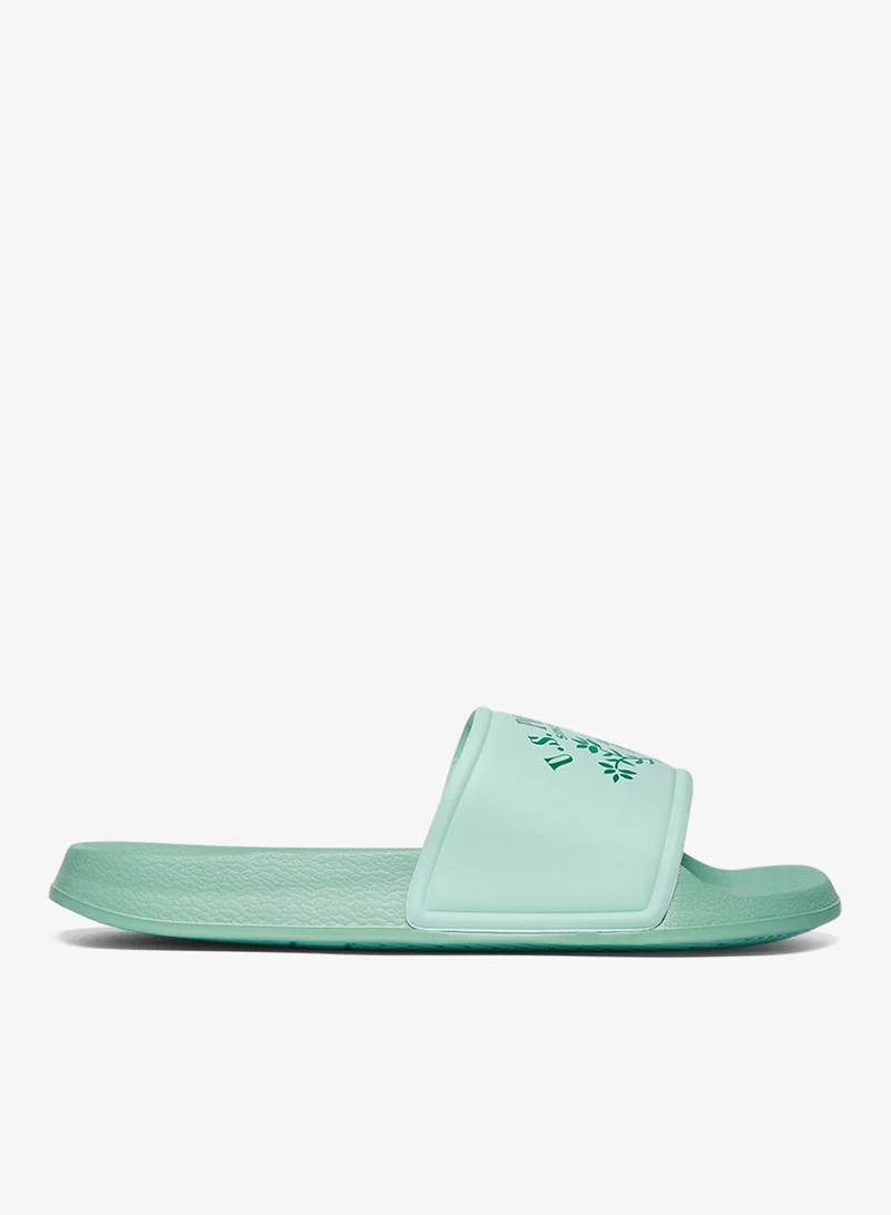 U.S. Polo Assn. S Green Women's Green Signature Slides Shoes - Effortless Style Meets Ultimate Relaxation! for Women | Best Price UAE