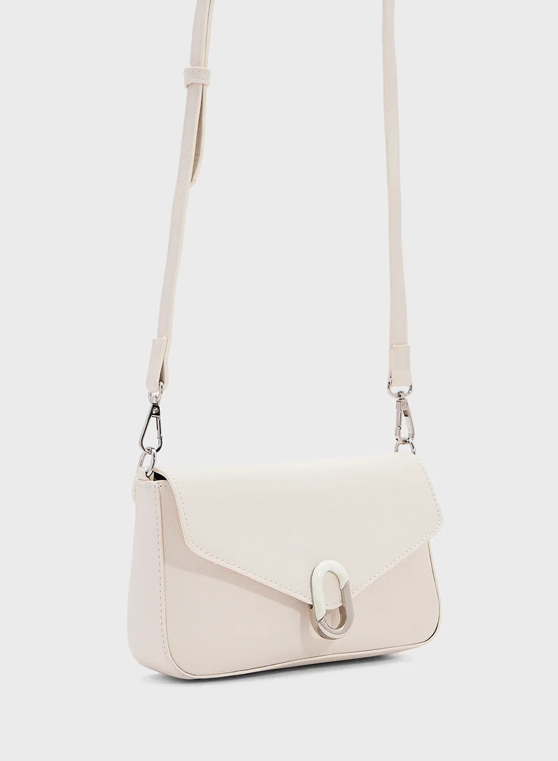 ELLA Metal Trim Detail Crossbody Bag