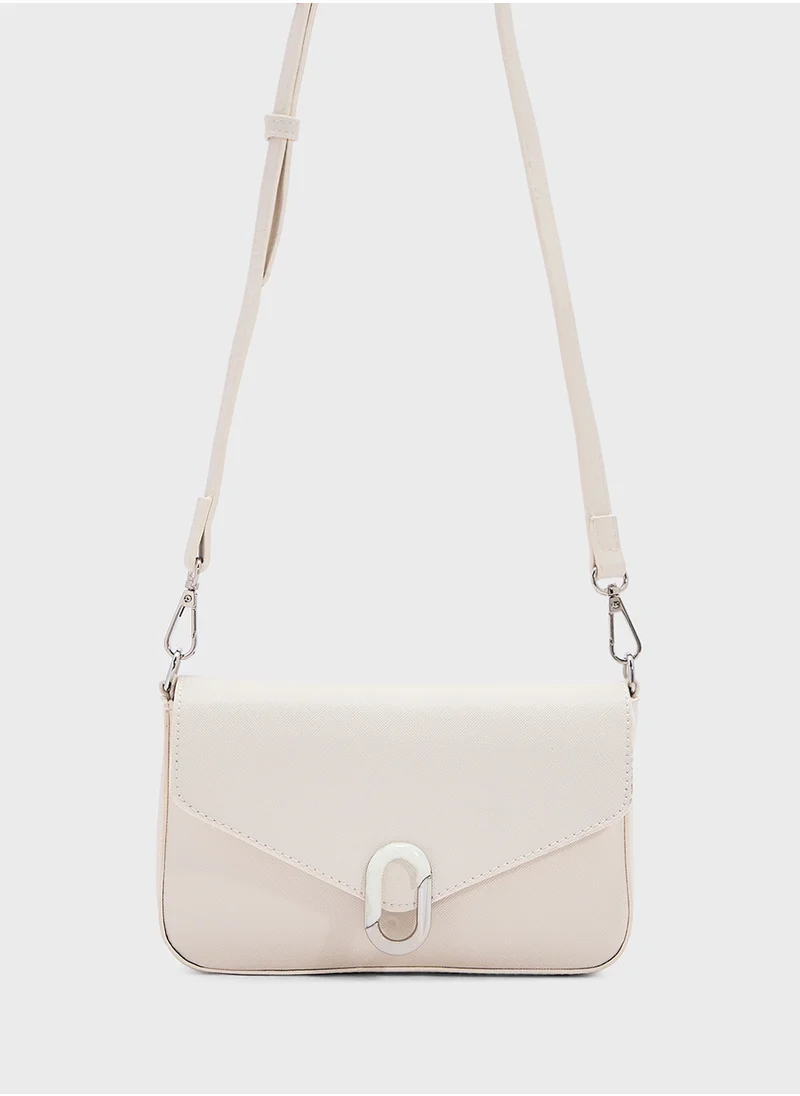 ELLA Metal Trim Detail Crossbody Bag