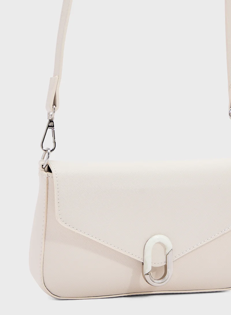 ELLA Metal Trim Detail Crossbody Bag